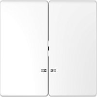 Лицевая панель Schneider Electric Merten D-Life для 2-кл. выключателя с подсветкой белый лотос